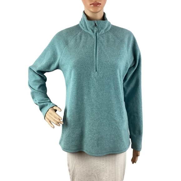 Eddie Bauer Tops - Eddie Bauer 1/4 Zip Fleece Top Size S Blue